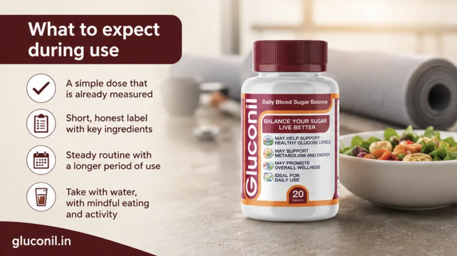 Gluconil — capsules taken with a glass of water