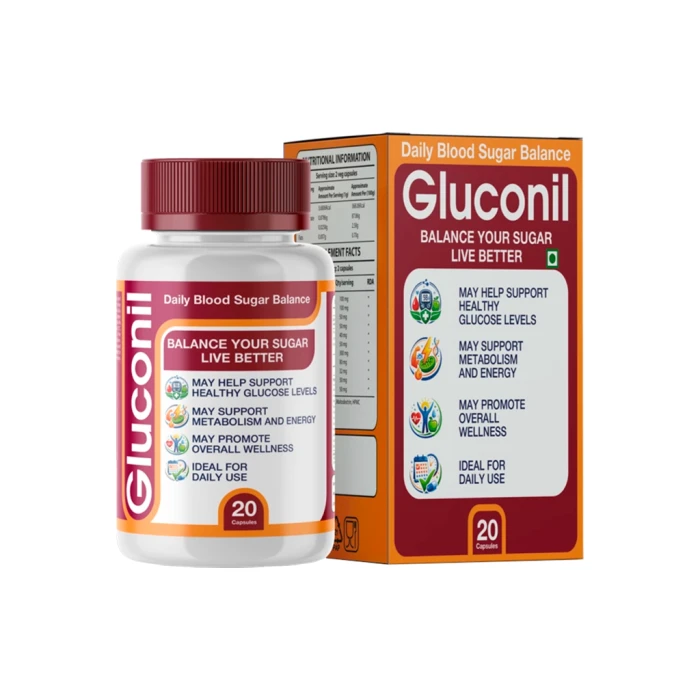 Gluconil — dietary supplement, 20 vegetarian capsules, buy in India